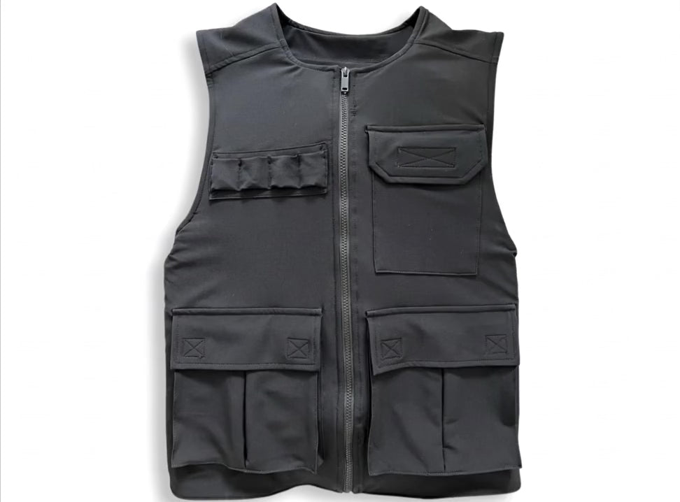 360 degree rotating view of Soft Shell Bulletproof Vest — lightweight, discreet body armor