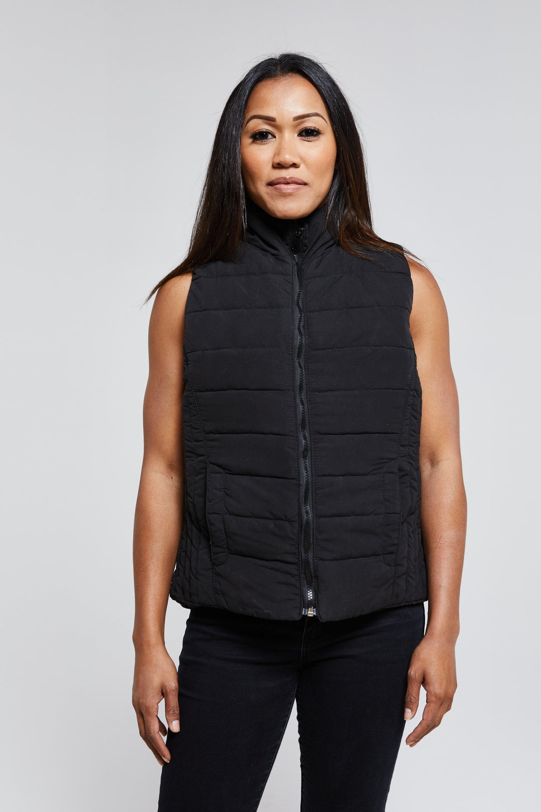 Bullet Resistant Women's Down Vest Front View