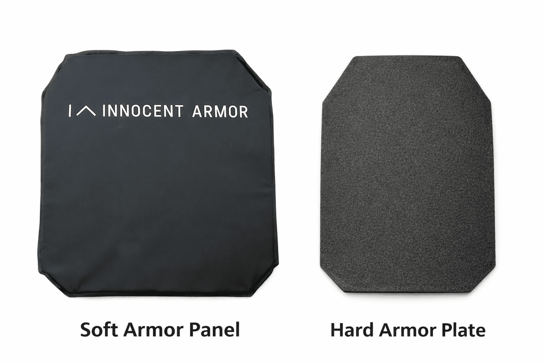 Comparison of soft body armor and hard armor plates for civilian protection
