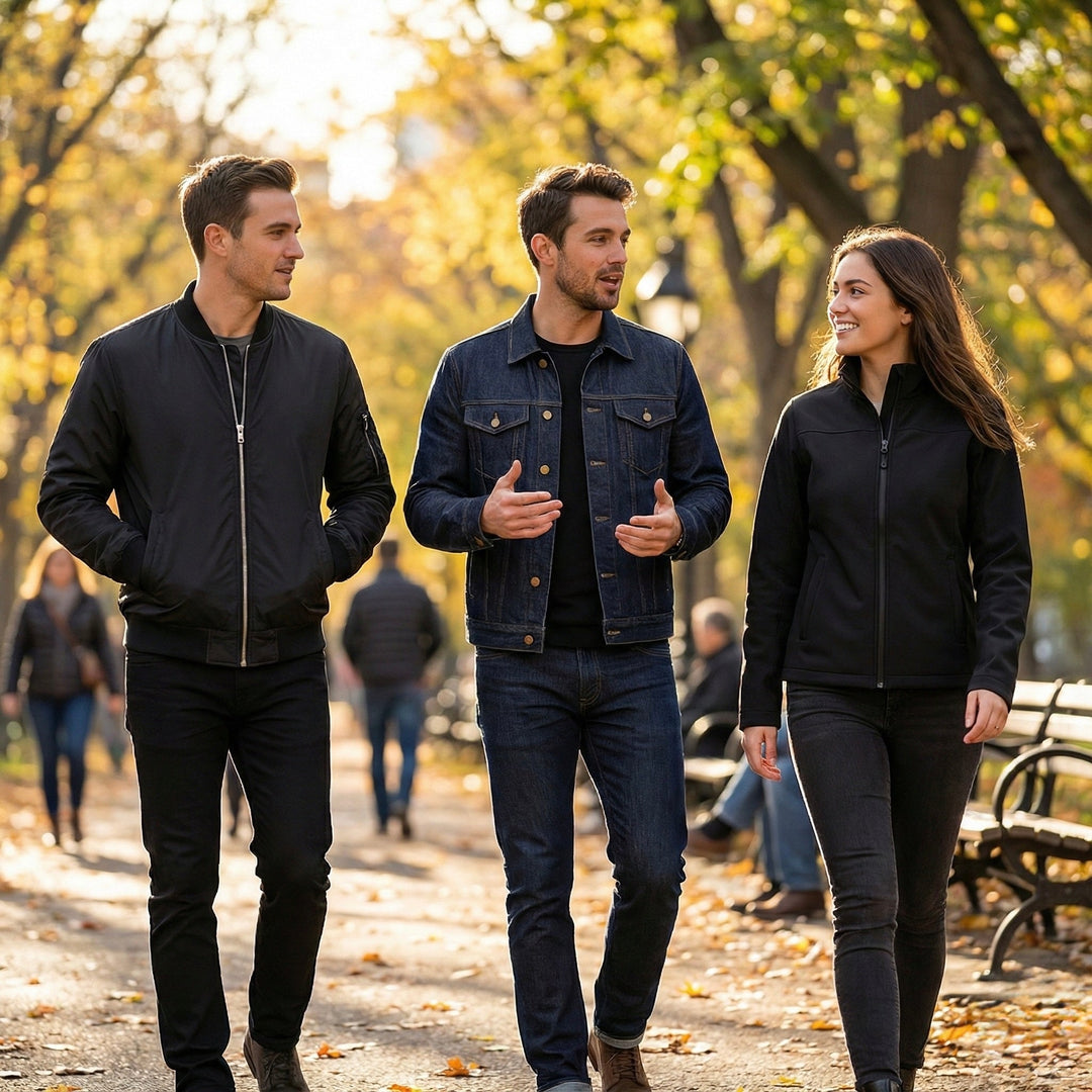 Models wearing Innocent Armor NIJ IIIA bulletproof jackets — everyday protection 2025