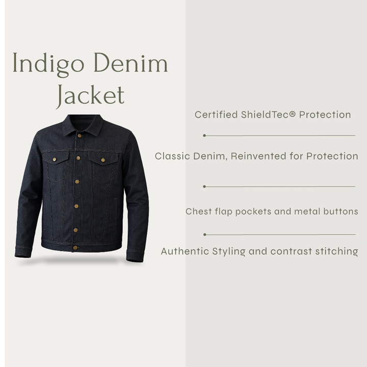 Indigo Bulletproof Denim Jacket