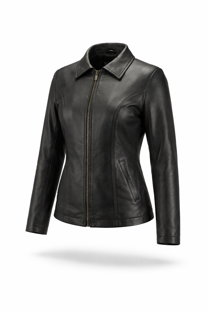 NIJ IIIA Bulletproof Women’s Leather Jacket – Concealable Protective Fashion | Innocent Armor