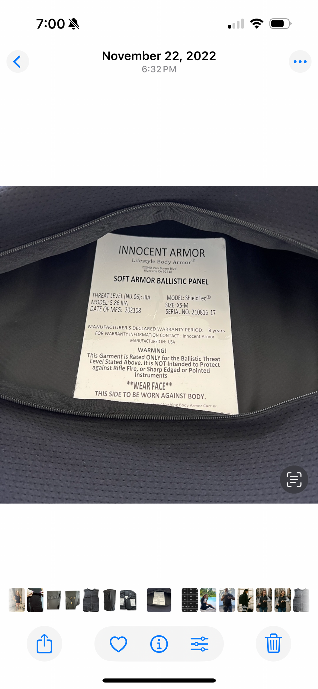 Bulletproof Indigo Denim Jacket – NIJ IIIA Armored Jean Jacket by Innocent Armor