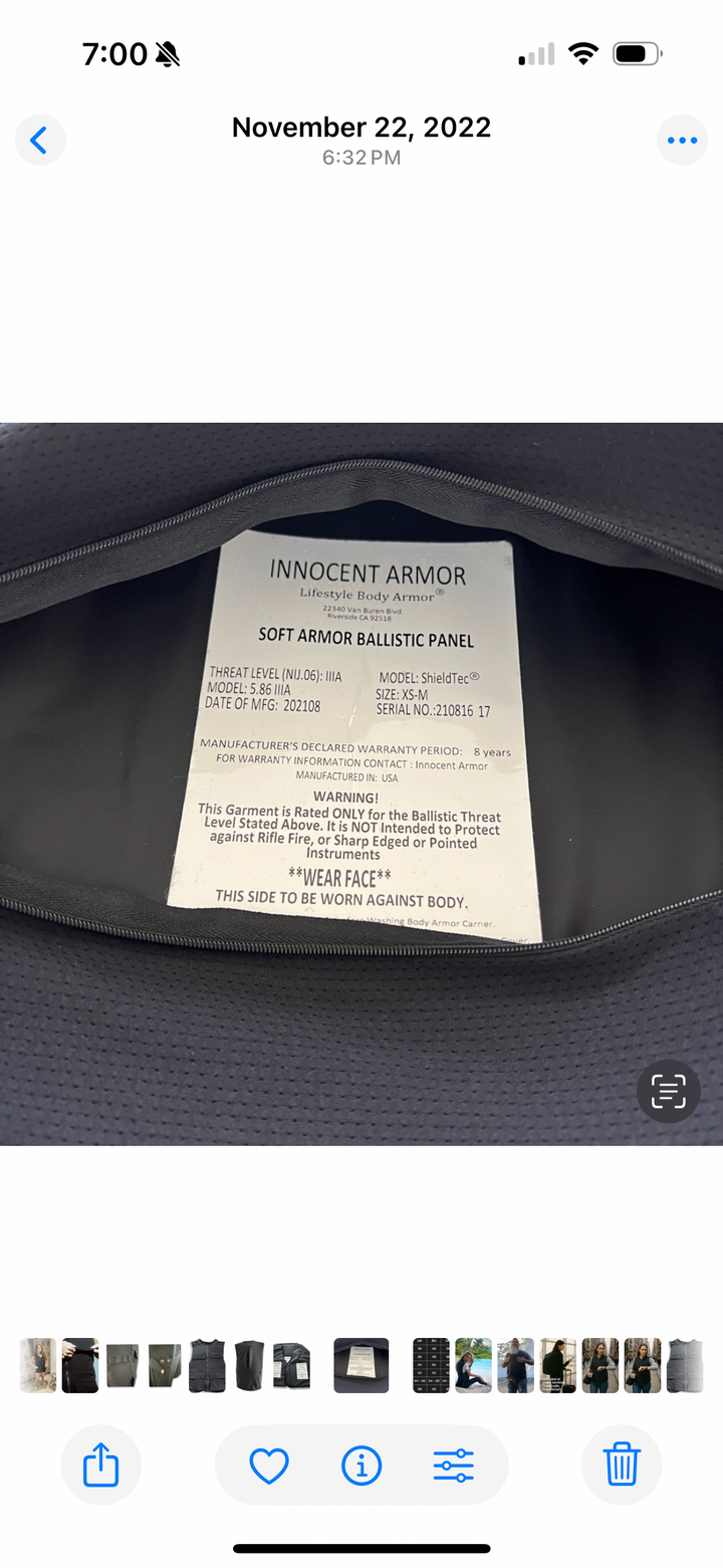 Bulletproof Indigo Denim Jacket – NIJ IIIA Armored Jean Jacket by Innocent Armor