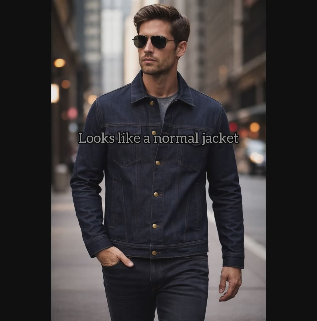 Indigo Denim Bulletproof Jacket