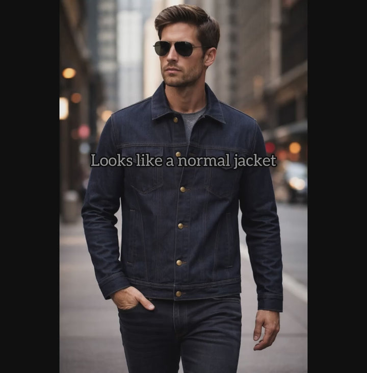 Indigo Denim Bulletproof Jacket