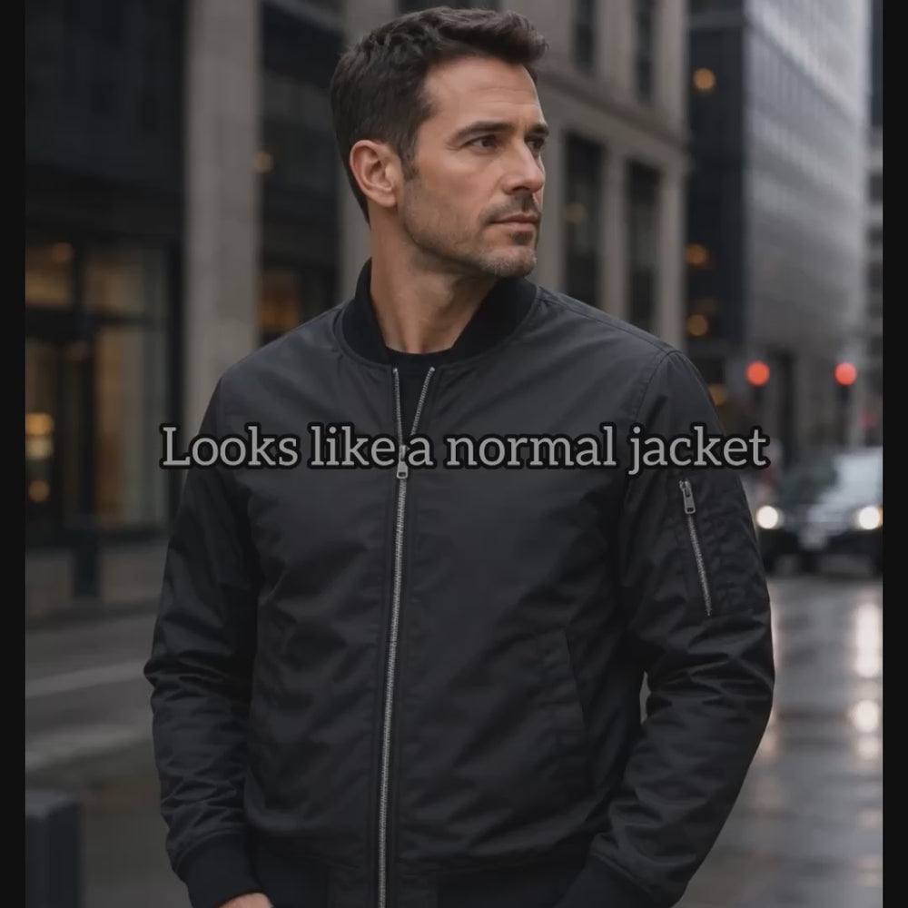 Bomber Bulletproof Jacket ShieldTec® NIJ Level IIIA panel range test — stops 9mm, .357 and .44 Magnum