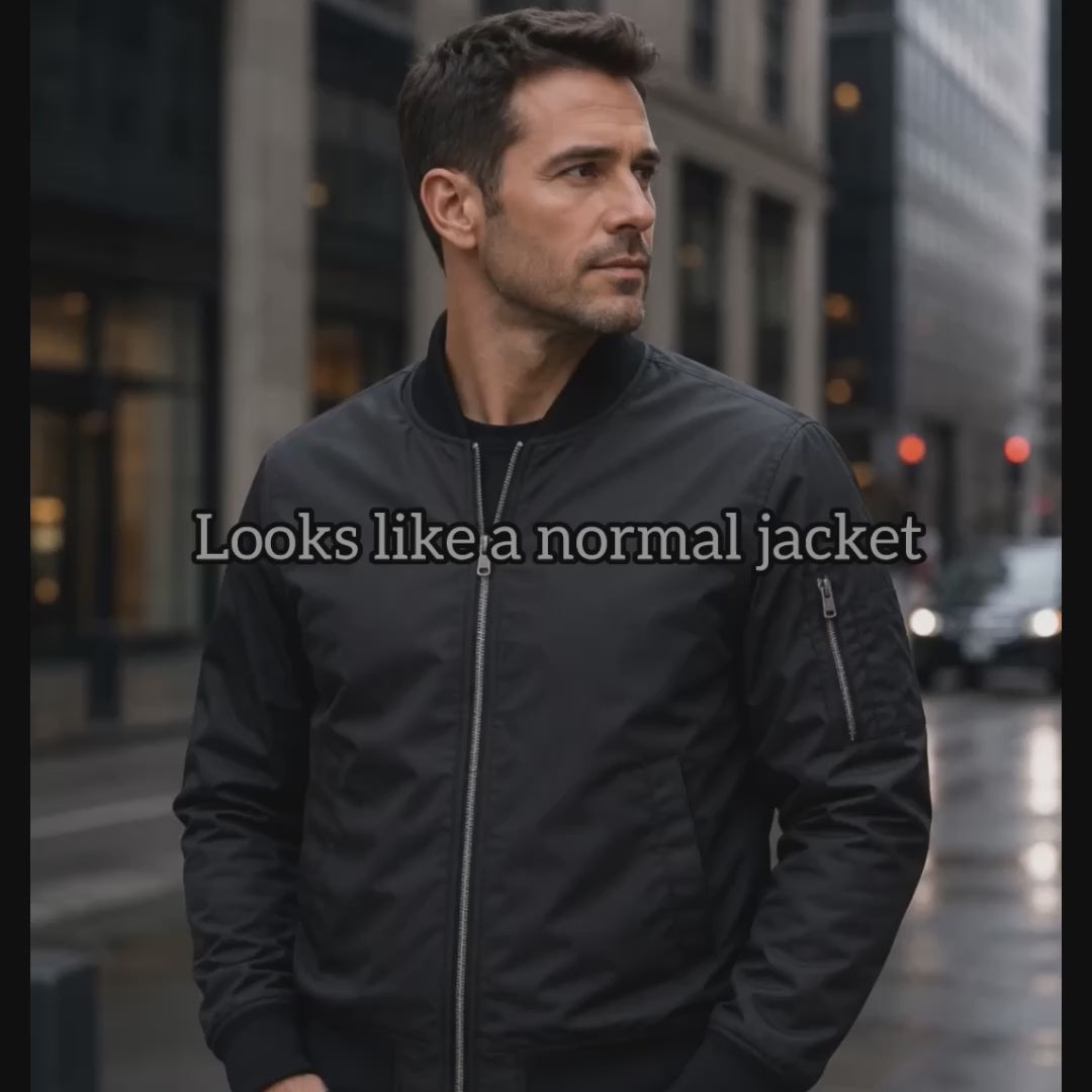 Bomber Bulletproof Jacket ShieldTec® NIJ Level IIIA panel range test — stops 9mm, .357 and .44 Magnum