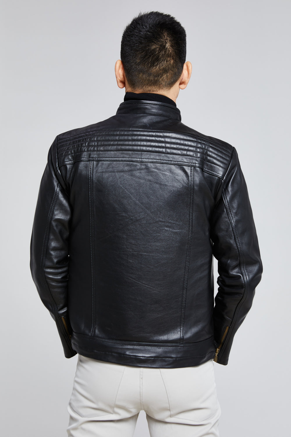 Bullet Resistant Men's Leather Jacket