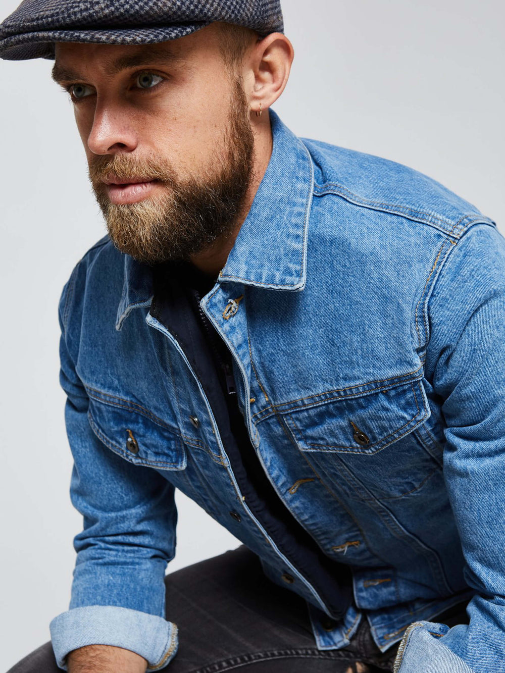 Bullet Resistant Men's Denim Jacket